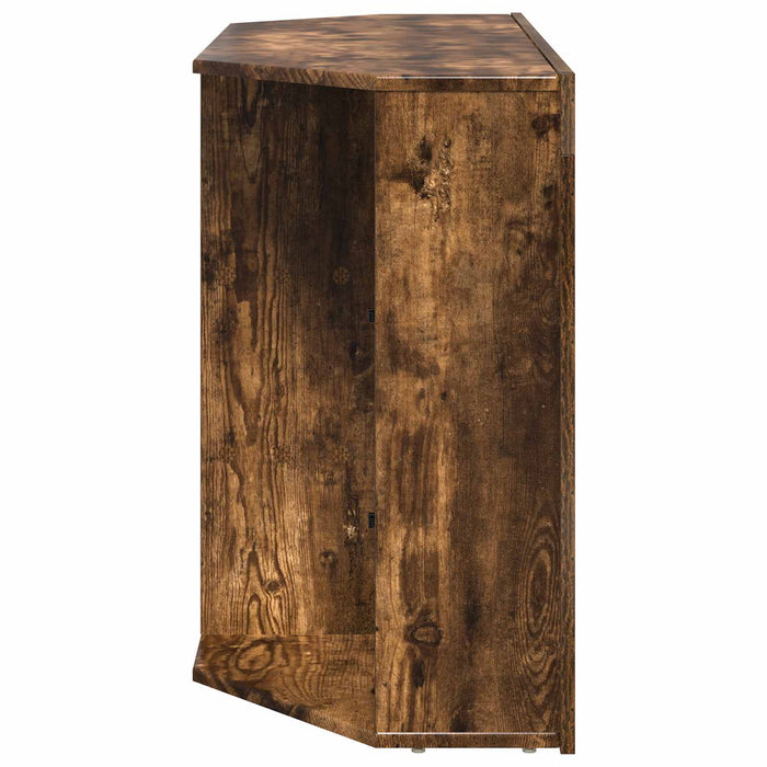 Șifonier LED pentru TV colțar 100x40x68cm Stejar fumuriu - WALTI WALTI