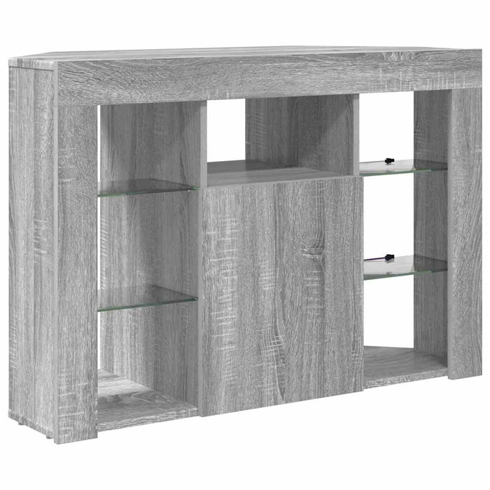 Șifonier LED pentru TV colțar 100x40x68cm Gri Sonoma WALTI
