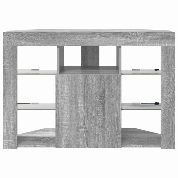 Șifonier LED pentru TV colțar 100x40x68cm Gri Sonoma WALTI