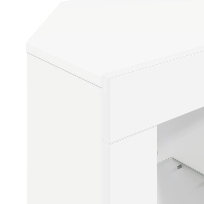 Șifonier LED pentru TV colțar Pe perete Alb 100 x 40 x 50 cm - WALTI WALTI