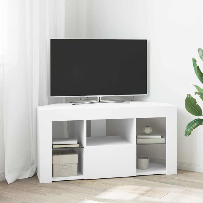 Șifonier LED pentru TV colțar Pe perete Alb 100 x 40 x 50 cm - WALTI WALTI