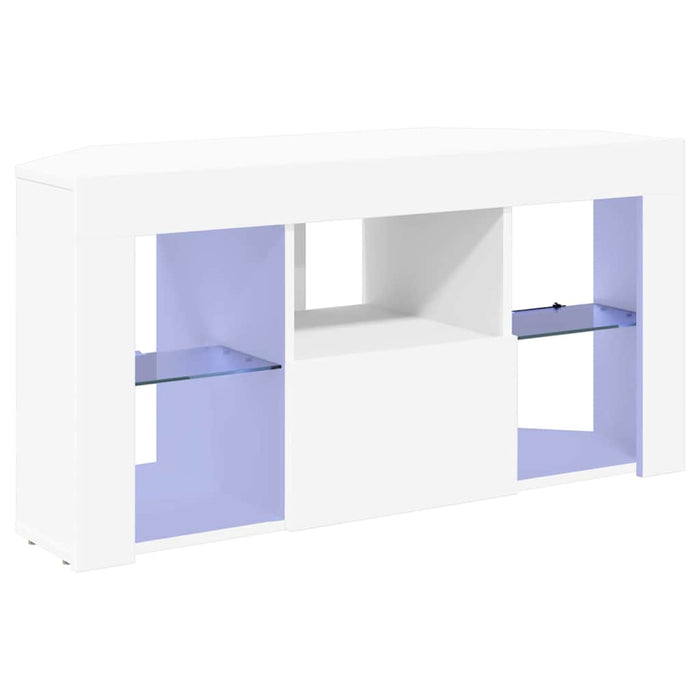 Șifonier LED pentru TV colțar Pe perete Alb 100 x 40 x 50 cm - WALTI WALTI