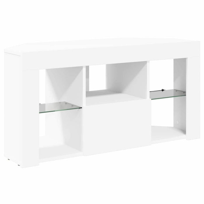 Șifonier LED pentru TV colțar Pe perete Alb 100 x 40 x 50 cm - WALTI WALTI