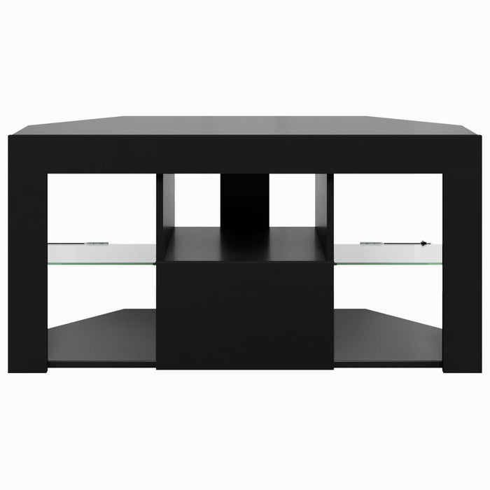 Șifonier LED pentru TV colțar Pe perete Negru 100 x 40 x 50 cm WALTI