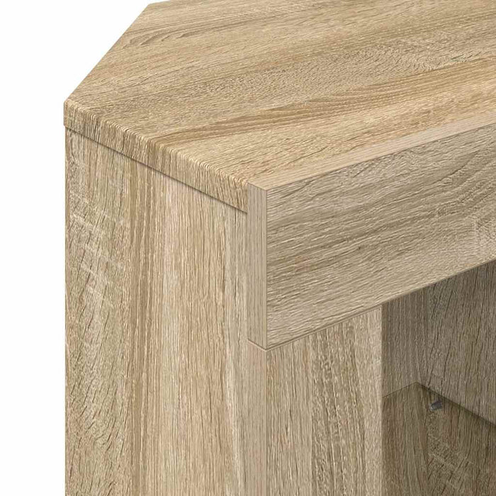 Șifonier LED pentru TV colțar Stejar Sonoma 100 x 40 x 50 cm WALTI