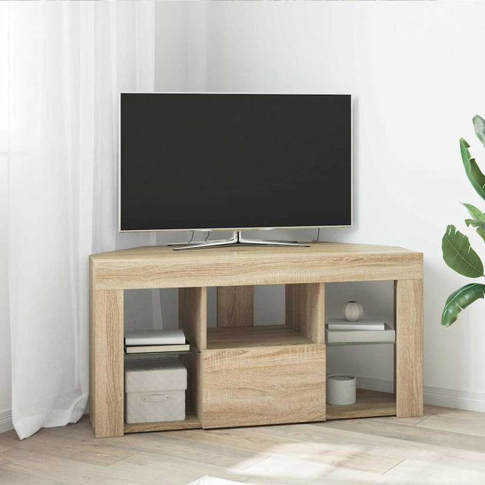 Șifonier LED pentru TV colțar Stejar Sonoma 100 x 40 x 50 cm WALTI