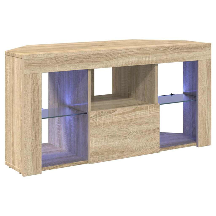 Șifonier LED pentru TV colțar Stejar Sonoma 100 x 40 x 50 cm WALTI