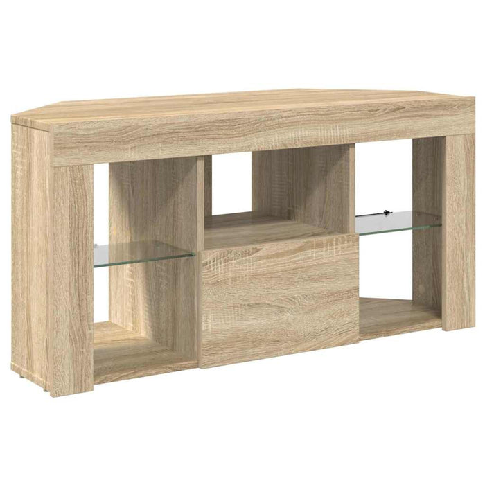Șifonier LED pentru TV colțar Stejar Sonoma 100 x 40 x 50 cm WALTI