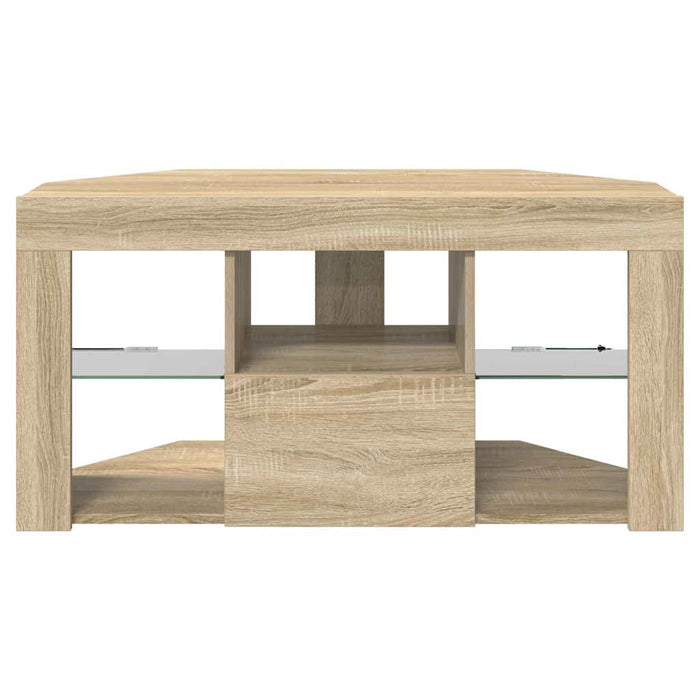 Șifonier LED pentru TV colțar Stejar Sonoma 100 x 40 x 50 cm WALTI