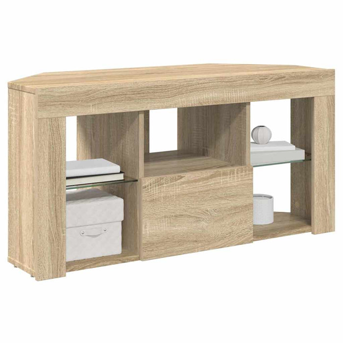 Șifonier LED pentru TV colțar Stejar Sonoma 100 x 40 x 50 cm WALTI