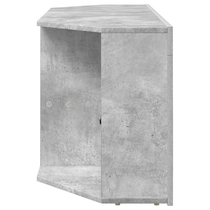 Șifonier LED pentru TV colțar 100 x 40 x 50 cm Gri din beton WALTI