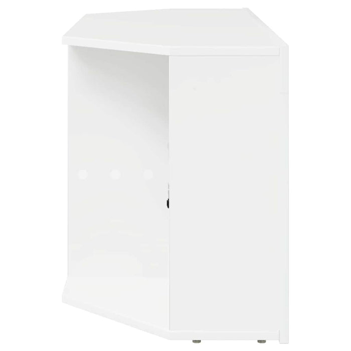 Șifonier LED pentru TV colțar Alb lucios 104 x 40 x 50 cm - WALTI WALTI