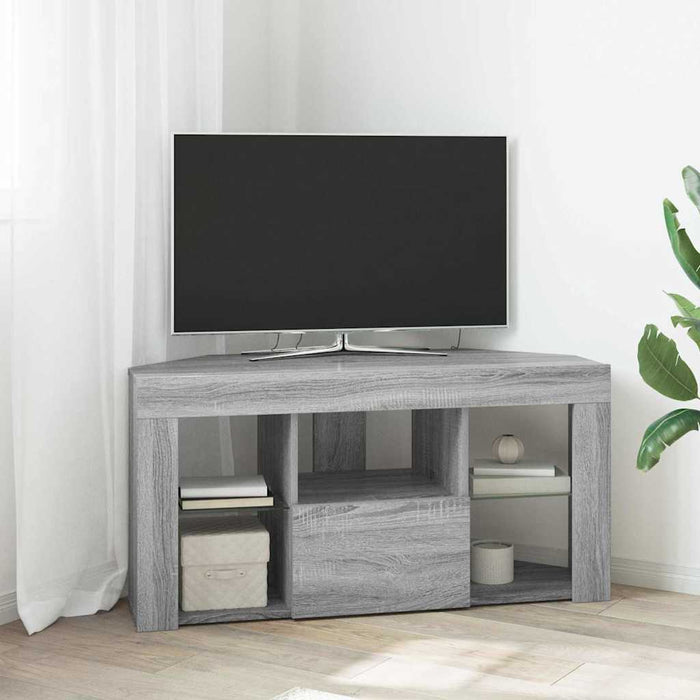 Șifonier LED pentru TV colțar 100 x 40 x 50 cm Gri Sonoma WALTI