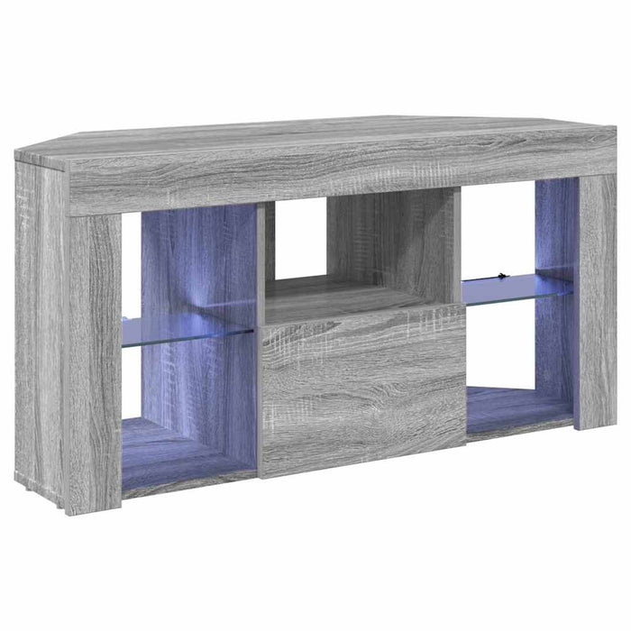 Șifonier LED pentru TV colțar 100 x 40 x 50 cm Gri Sonoma WALTI