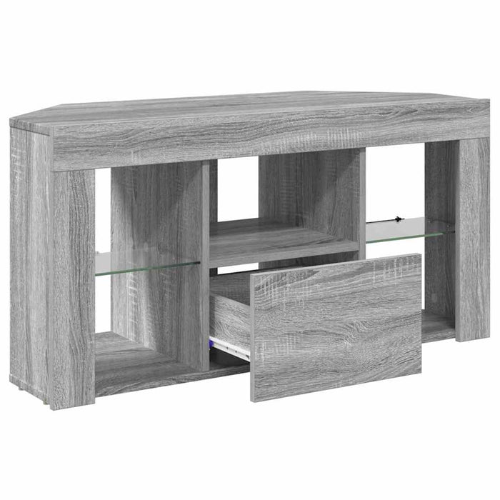 Șifonier LED pentru TV colțar 100 x 40 x 50 cm Gri Sonoma WALTI