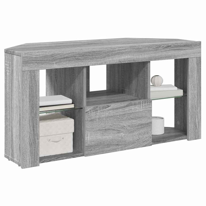 Șifonier LED pentru TV colțar 100 x 40 x 50 cm Gri Sonoma WALTI