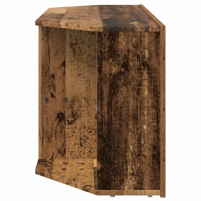 Șifonier LED pentru TV colțar 100 x 40 x 50 cm Lemn vechi WALTI