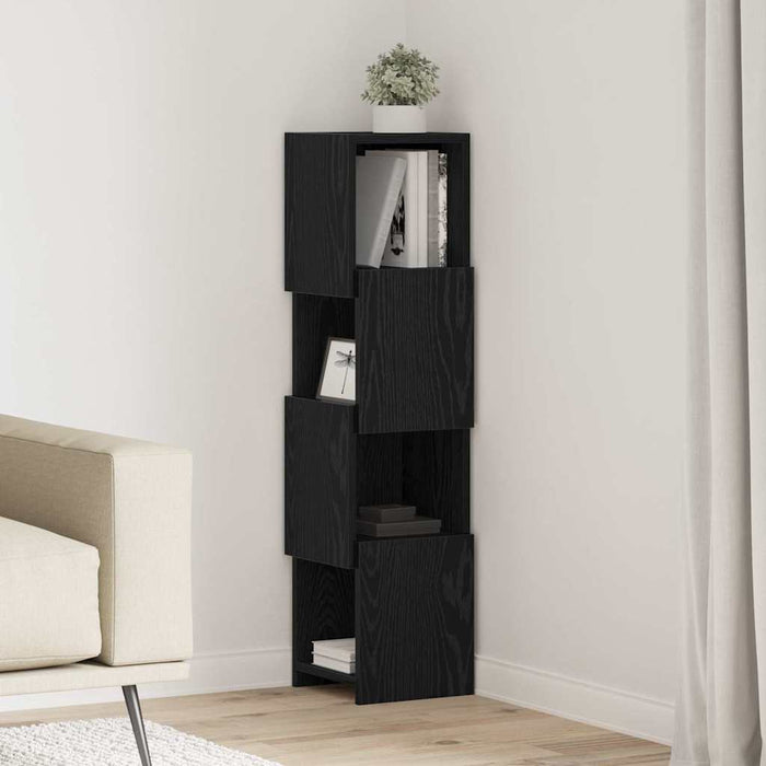 Dulap de colț Stejar Negru 25,5x25x102cm Lemn compozit - WALTI WALTI