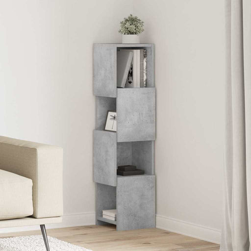 Dulap de colț Gri din beton 25,5x25x102cm Lemn compozit - WALTI WALTI