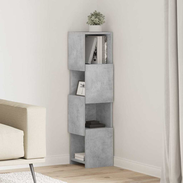 Dulap de colț Gri din beton 25,5x25x102cm Lemn compozit - WALTI WALTI