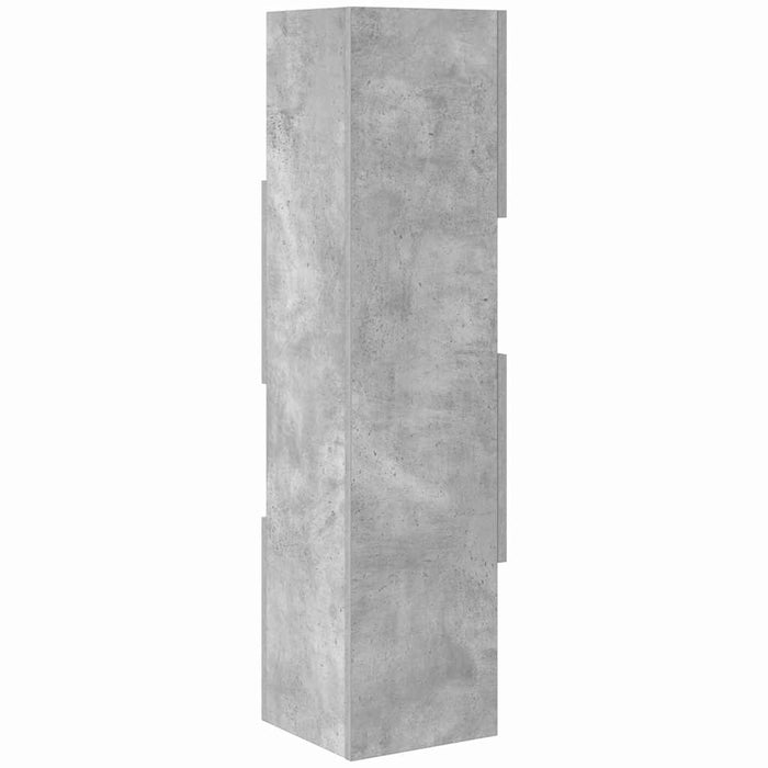 Dulap de colț Gri din beton 25,5x25x102cm Lemn compozit - WALTI WALTI