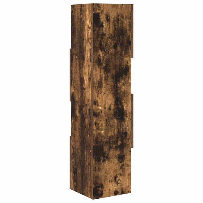 Dulap de colț Stejar fumuriu 25,5x25x102cm Lemn compozit - WALTI WALTI
