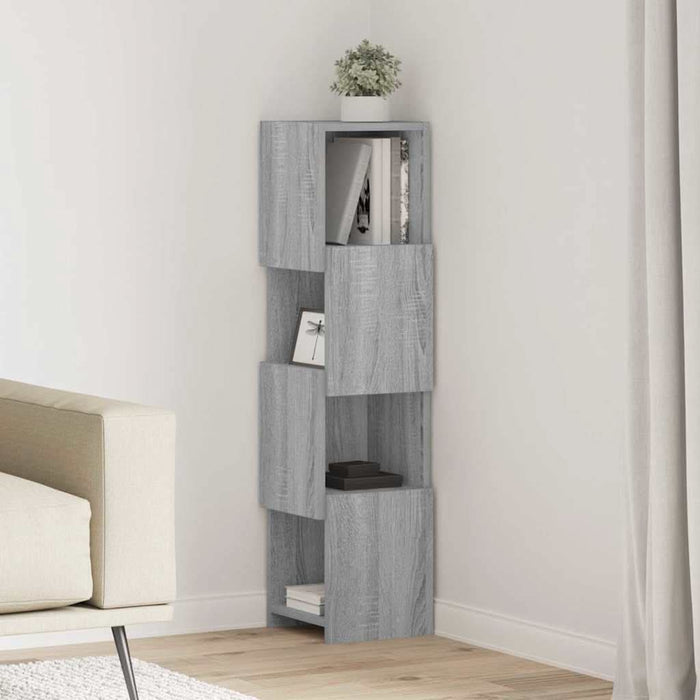Dulap de colț Gri Sonoma 25,5x25x102cm Lemn compozit - WALTI WALTI