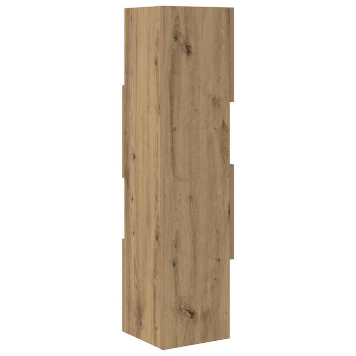 Dulap de colț Stejar Artizanal 25,5x25x102cm Lemn compozit - WALTI WALTI