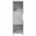 Dulap de colț Gri din beton 25,5x25x80cm Lemn compozit - WALTI WALTI