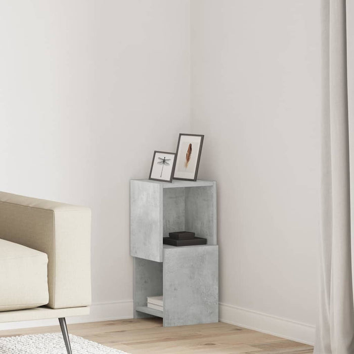 Dulap de colț Gri din beton 25,5x25x55cm Lemn compozit - WALTI WALTI