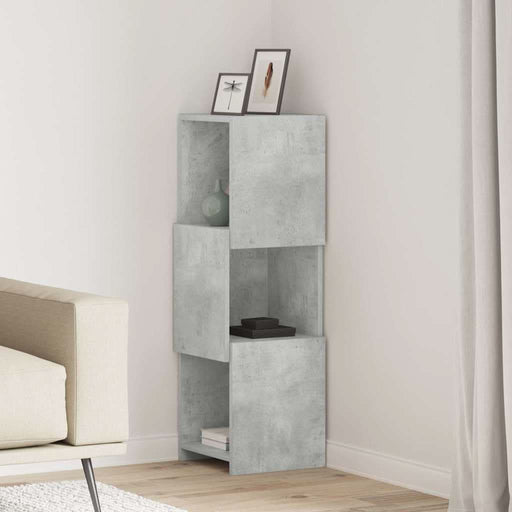 Dulap de colț Gri din beton 30,5x30x95cm Lemn compozit - WALTI WALTI