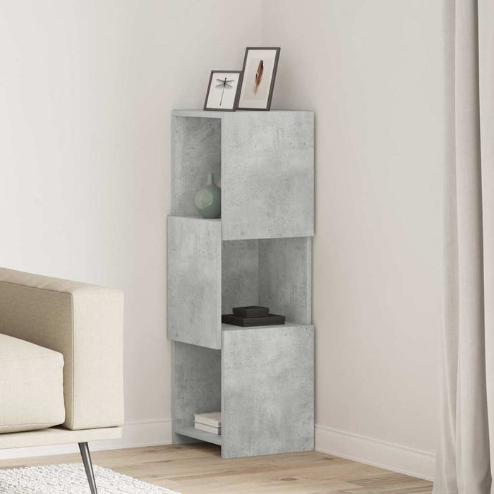Dulap de colț Gri din beton 30,5x30x95cm Lemn compozit - WALTI WALTI