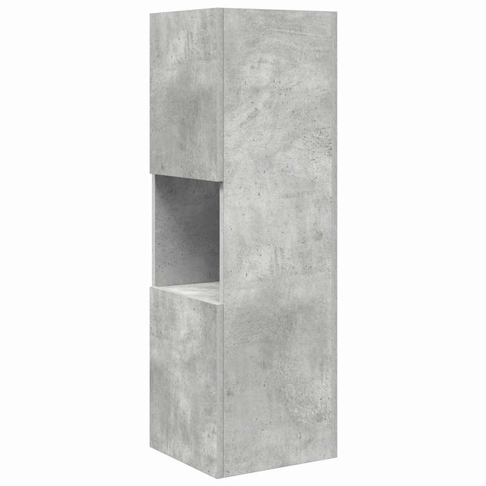 Dulap de colț Gri din beton 30,5x30x95cm Lemn compozit - WALTI WALTI