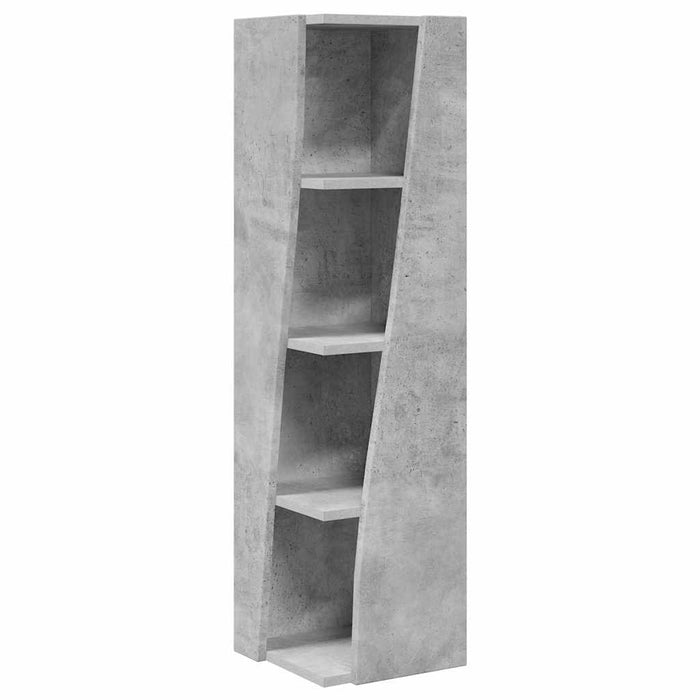 Dulap de colț Gri din beton 27,5x27x102cm Lemn compozit - WALTI WALTI