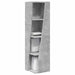 Dulap de colț Gri din beton 27,5x27x102cm Lemn compozit - WALTI WALTI