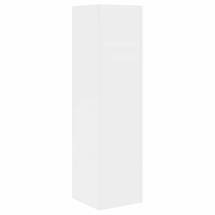 Dulap de colț Alb lucios 27,5x27x102cm Lemn compozit - WALTI WALTI