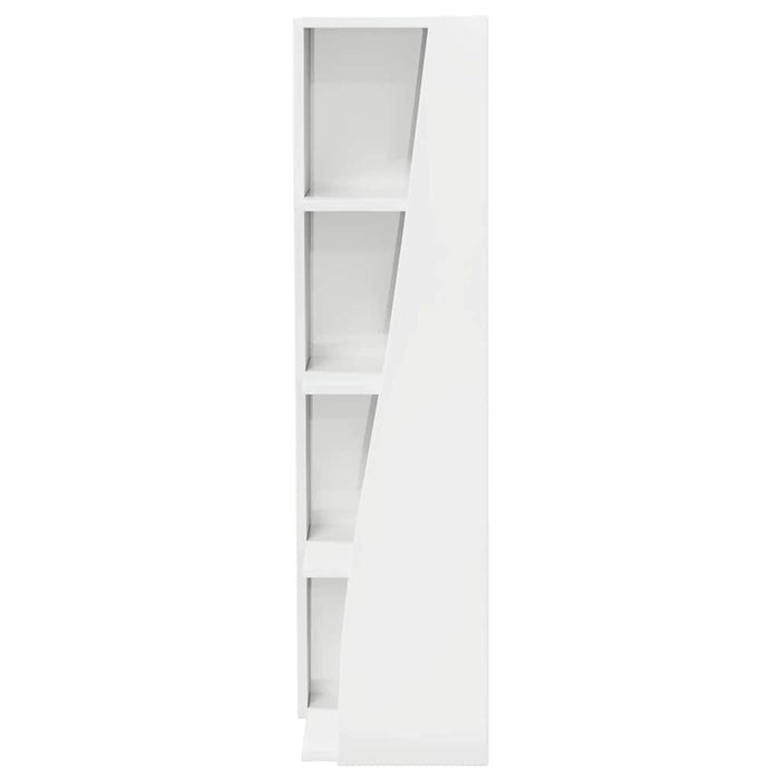 Dulap de colț Alb lucios 27,5x27x102cm Lemn compozit - WALTI WALTI