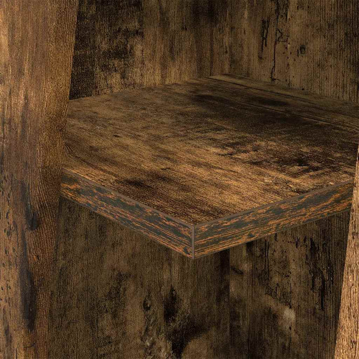 Dulap de colț Stejar fumuriu 27,5x27x102cm Lemn compozit - WALTI WALTI