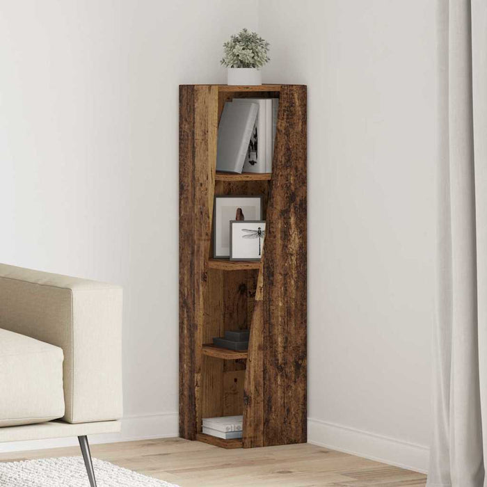 Dulap de colț Lemn vechi 27,5x27x102cm Lemn compozit - WALTI WALTI