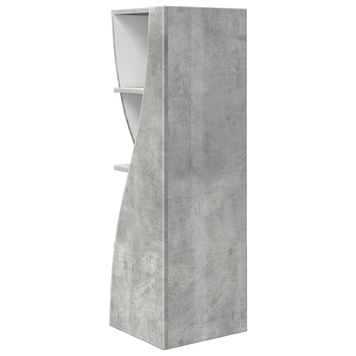 Dulap de colț Gri din beton 32x32x102cm Lemn compozit WALTI