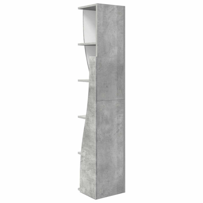 Dulap de colț 27,5x27x140cm Lemn prelucrat Gri din beton WALTI