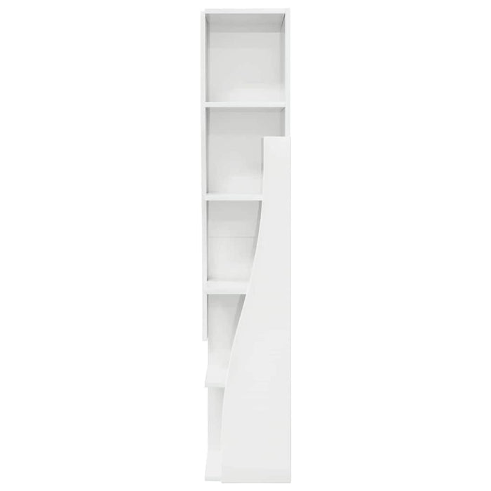 Dulap de colț Alb lucios 27,5x27x140cm Lemn compozit - WALTI WALTI