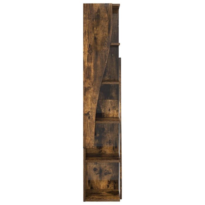 Dulap de colț 27,5x27x140cm Lemn prelucrat Stejar fumuriu WALTI