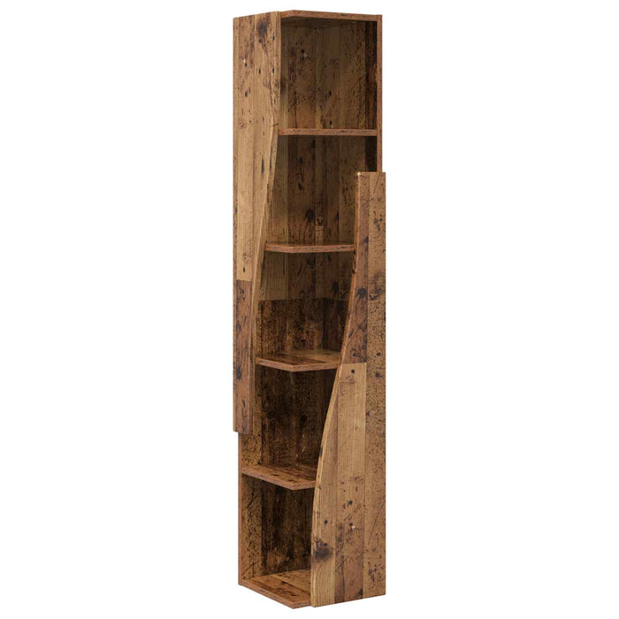 Dulap de colț 27,5x27x140cm Lemn prelucrat Lemn vechi WALTI