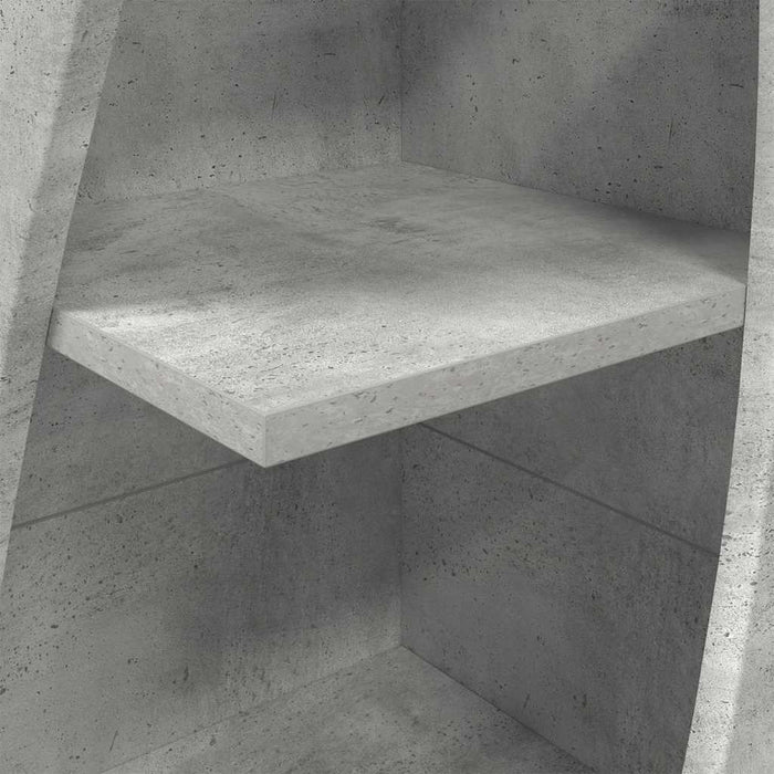 Dulap de colț Gri din beton 32x32x140cm Lemn compozit - WALTI WALTI