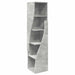 Dulap de colț Gri din beton 32x32x140cm Lemn compozit - WALTI WALTI