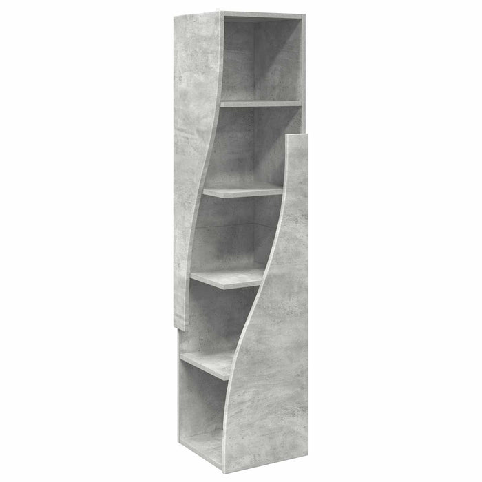Dulap de colț 32x32x140cm Lemn prelucrat Gri din beton WALTI