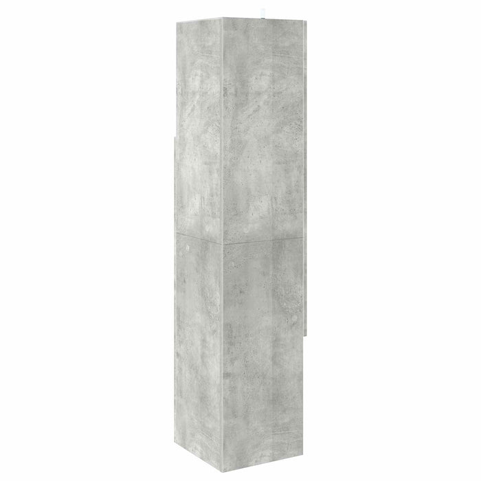 Dulap de colț 32x32x140cm Lemn prelucrat Gri din beton WALTI