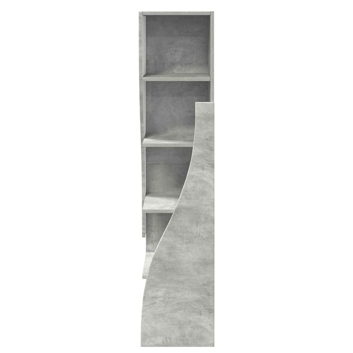 Dulap de colț Gri din beton 32x32x140cm Lemn compozit - WALTI WALTI