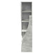 Dulap de colț Gri din beton 32x32x140cm Lemn compozit - WALTI WALTI